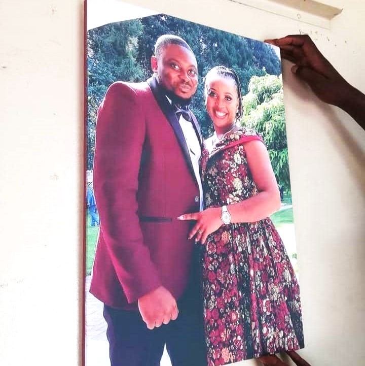 Wedding portrait canvas